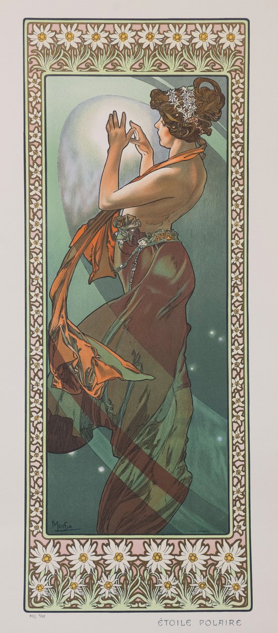 Pohjantähti, 1902. tekijältä Alphonse Mucha