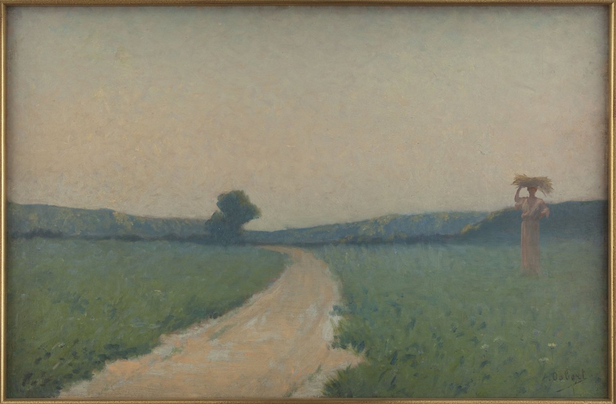 Peltotie aamulla tekijältä Alphonse Osbert