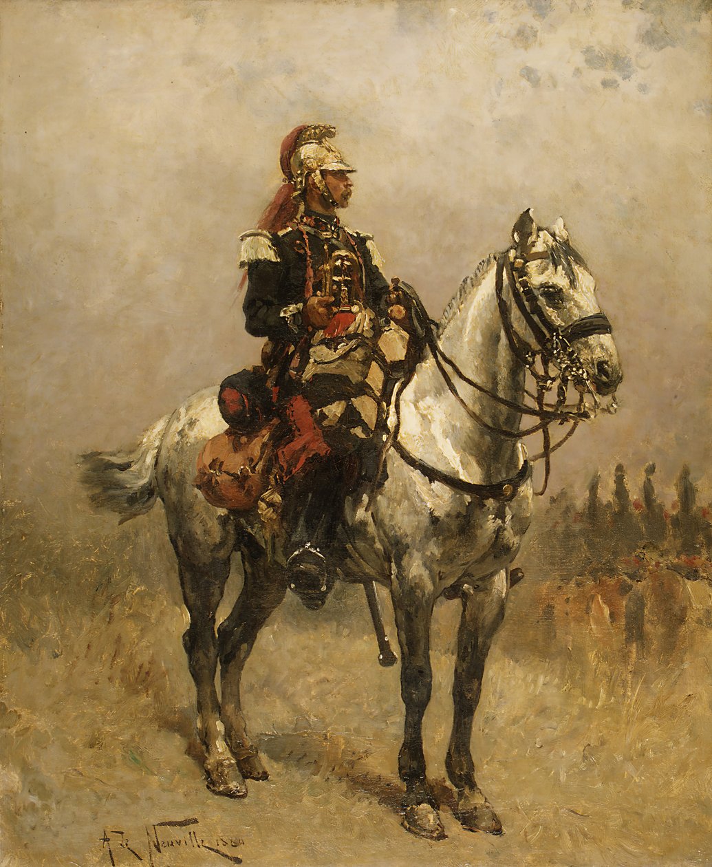 Ratsuväkimies, 1884. tekijältä Alphonse de Neuville