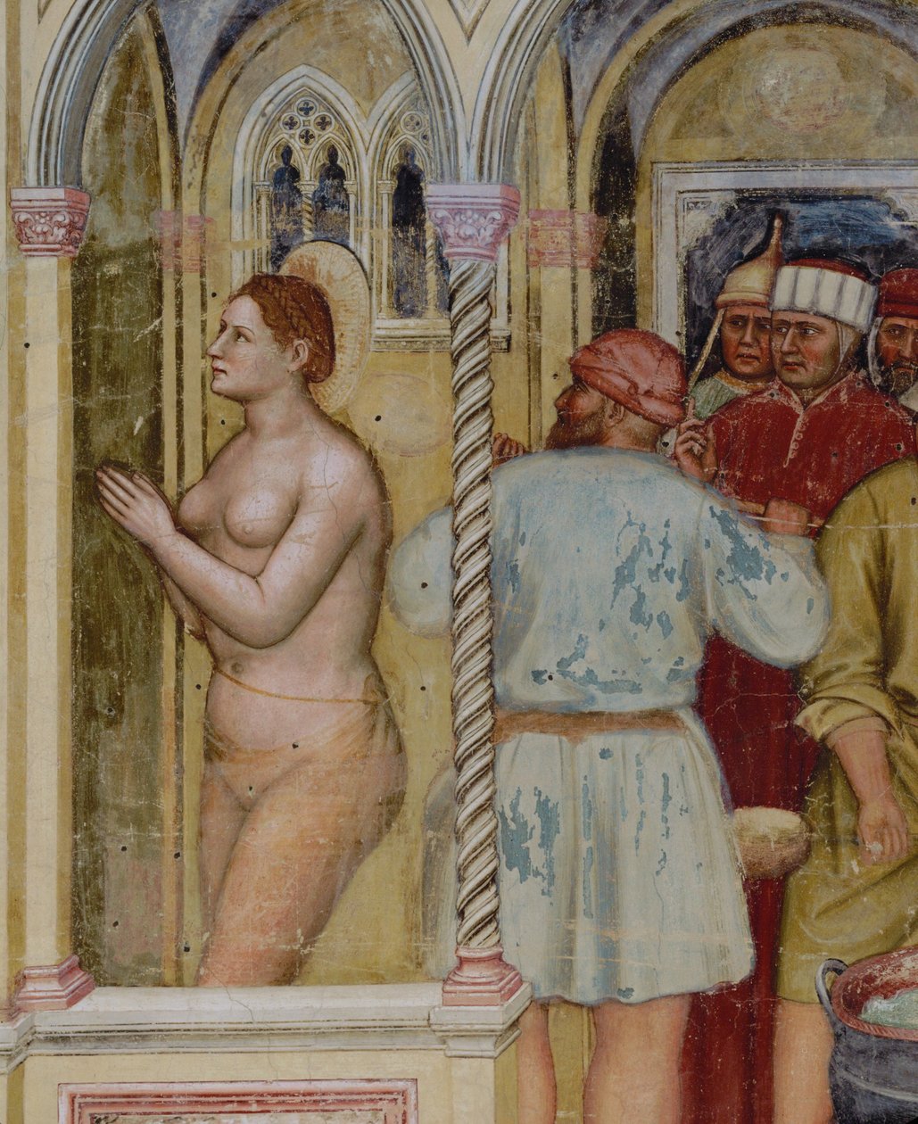 Santa Lucian marttyyrius (fresko) tekijältä Altichiero da Zevio