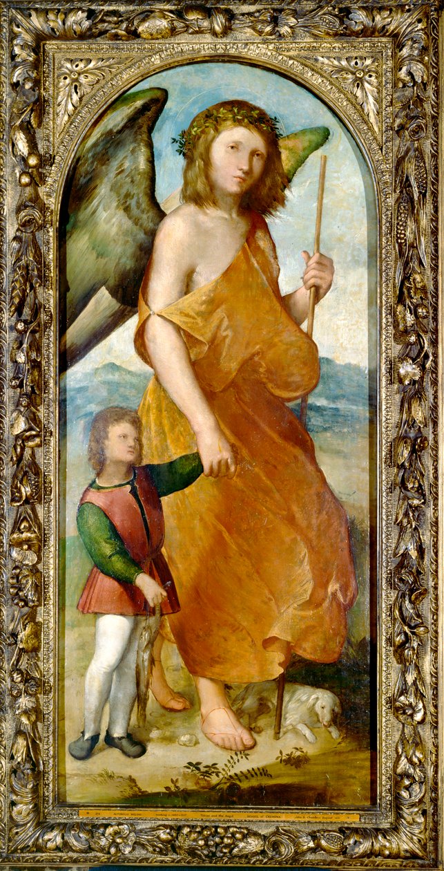Tobias ja enkeli, 1520-luvun alku tekijältä Altobello Melone