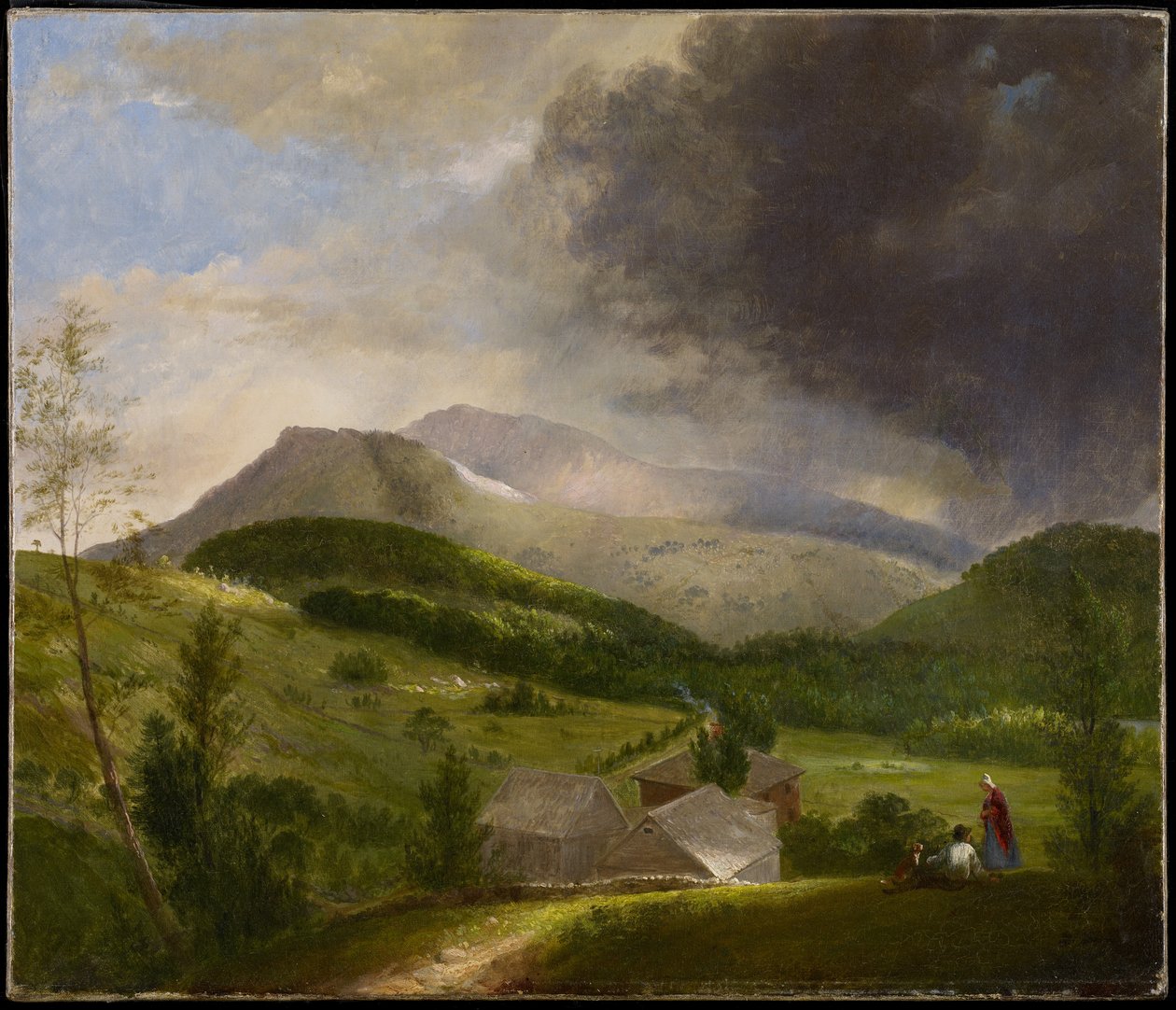 Lähestyvä myrsky, Valkoiset vuoret, 1820-luku tekijältä Alvan Fisher