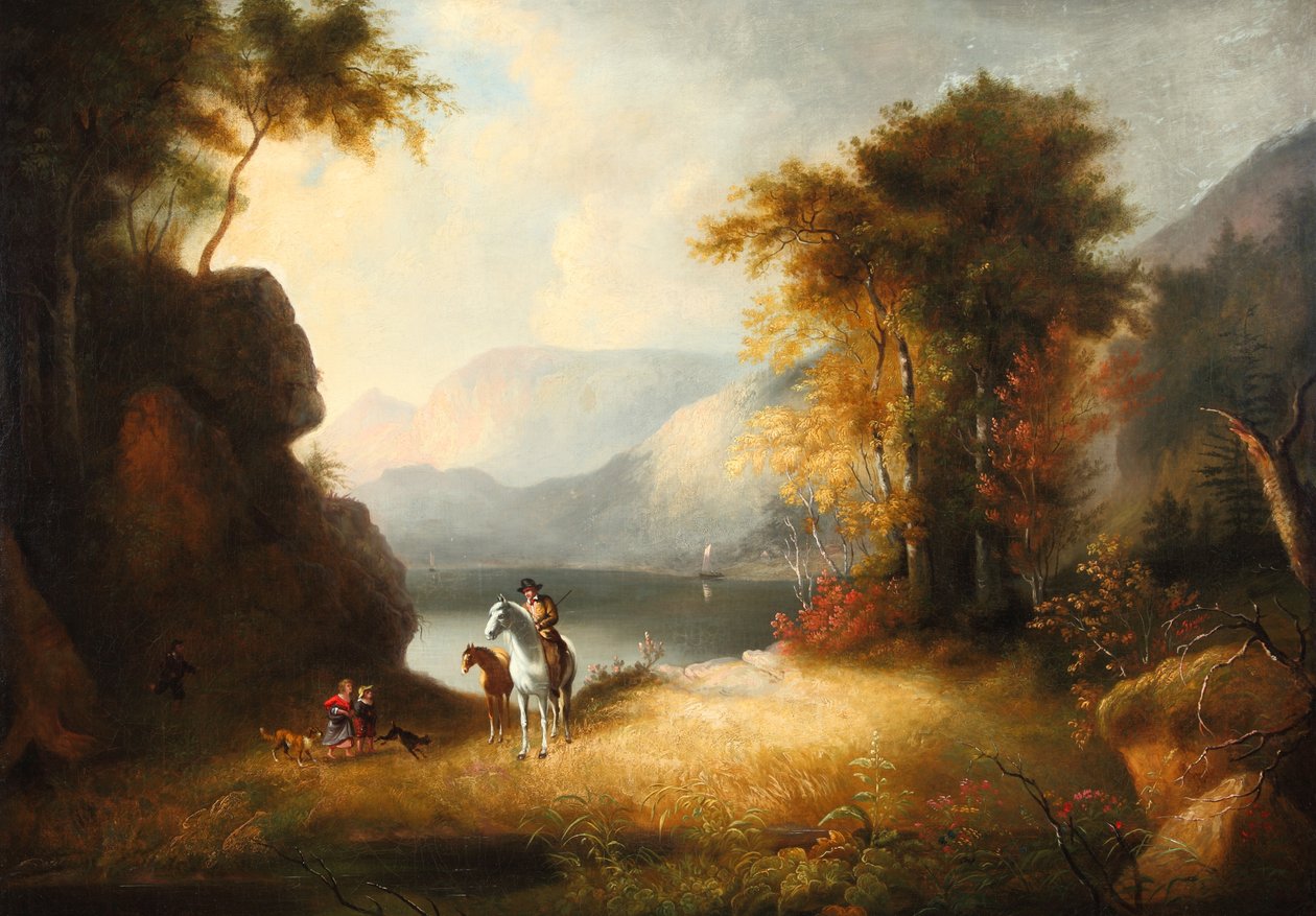 Kotiinpaluu 1835 (Öljy kankaalle) tekijältä Alvan Fisher