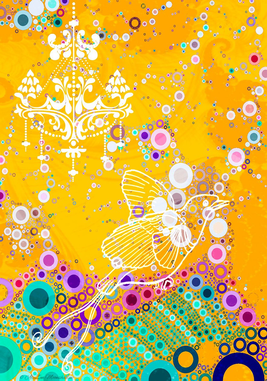 Classy Bird, 2014, (digitaalinen sekamediafonografia) tekijältä AlyZen Moonshadow