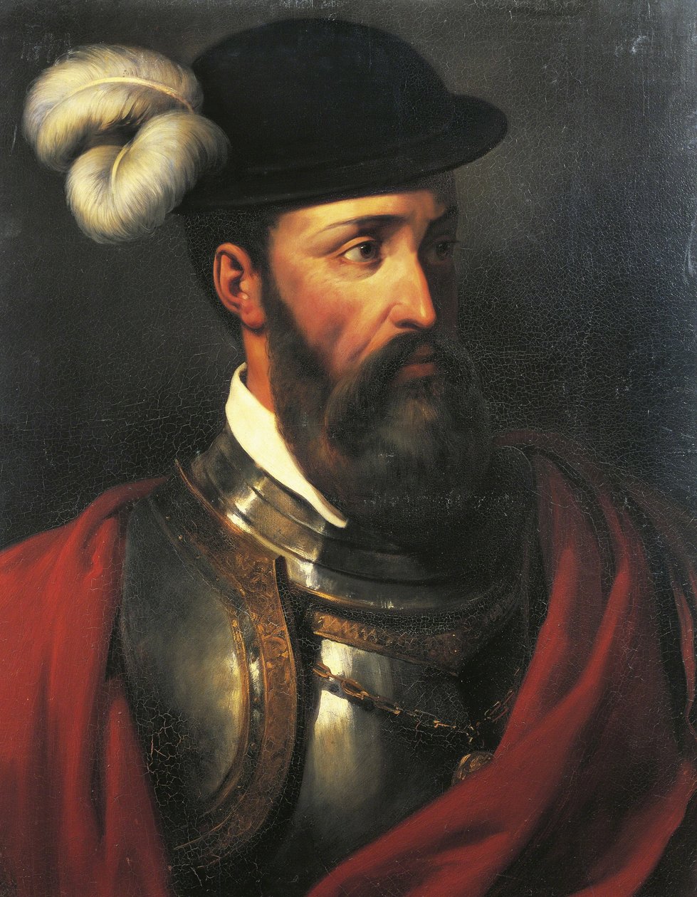 Francesco Pizarro, merenkulkija ja valloittaja (1475-1541). tekijältä Amable Paul Coutan