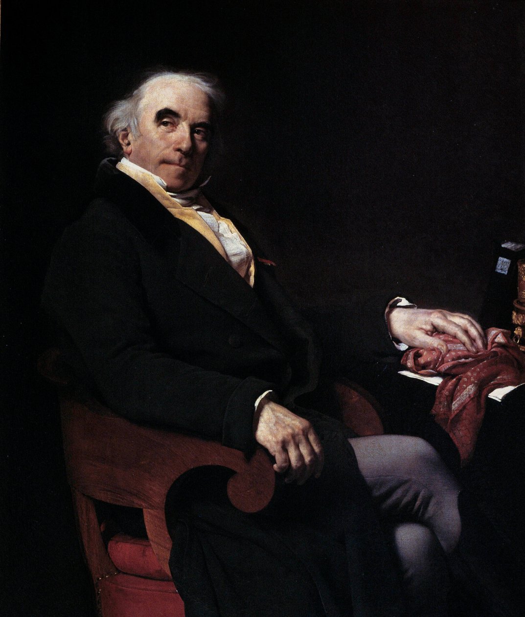 Nanteuil Lanorvillen ritarin muotokuva (1754-1834) Kuninkaallisten viestien pääjohtaja Maalaus Nanteuil Lanorvillen ritarista (1790-1819) 1817 su. 1,29 x 1,02 m tekijältä Amable Pagnest