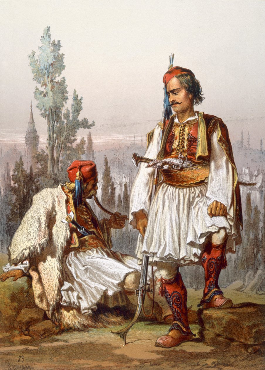 Albanialaiset, 1865 tekijältä Amadeo Preziosi