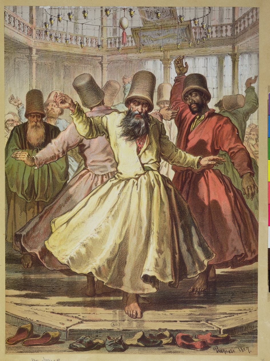 Dancing Dervishes, 1857 tekijältä Amadeo Preziosi