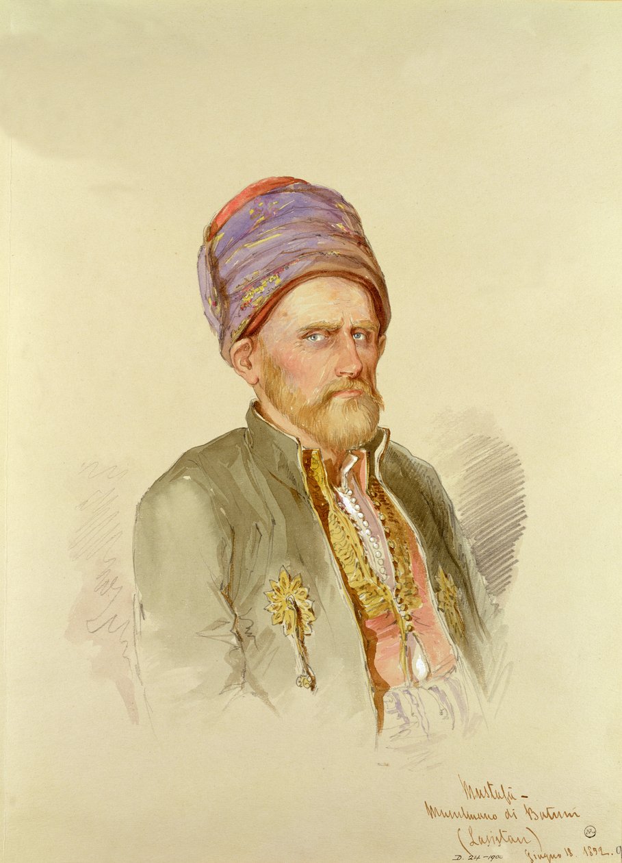 Mustapha - Muslimi Batumista, n. 1852 tekijältä Amadeo Preziosi