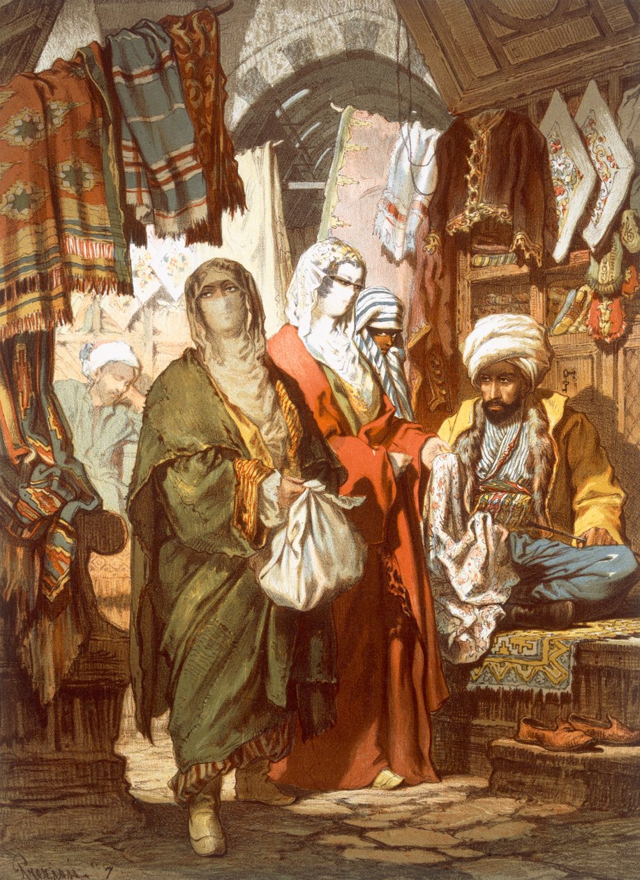Silkkibasaari, 1865 tekijältä Amadeo Preziosi