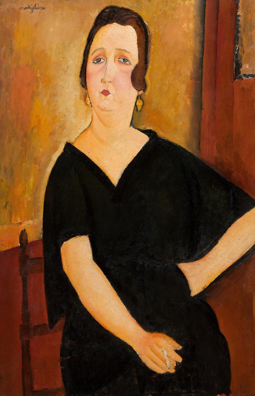 Madame Amedee Woman with cigarette, 1918. tekijältä Amedeo Modigliani