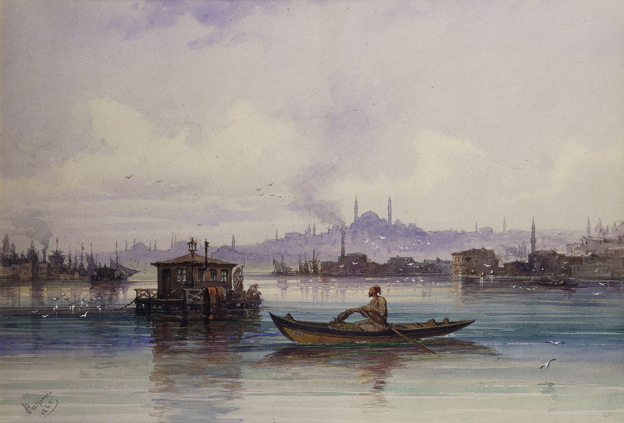 Bosporinsalmella, 1865 tekijältä Amadeo Preziosi