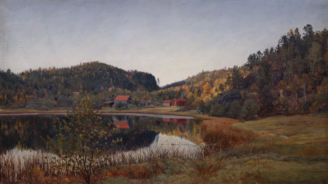 Trom Tjenndalen lähellä Risøria tekijältä Amaldus Nielsen