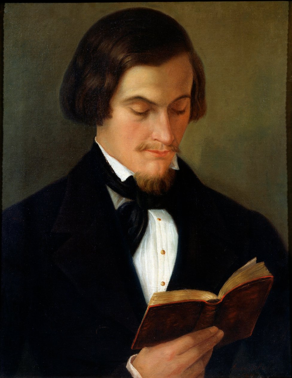 Runoilija Heinrich Heinen muotokuva, 1842 tekijältä Amalia Keller