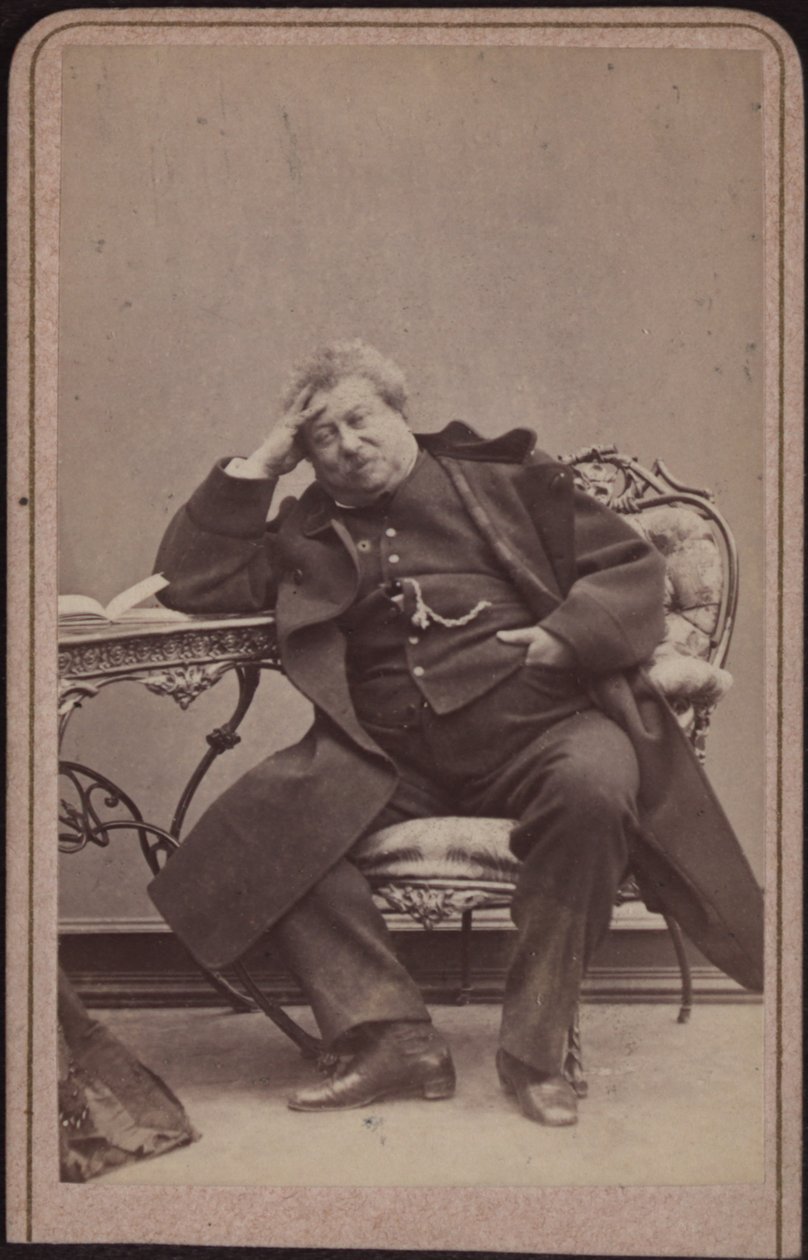 Kirjailija Alexandre Dumas isä 1802-1870, noin 1868. tekijältä Amand Helm