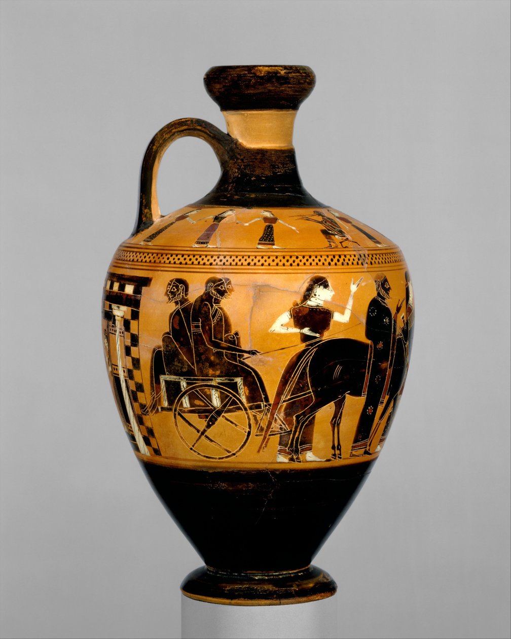 Lekythos, noin 550-530 eaa. (terrakotta) tekijältä Amasis Painter