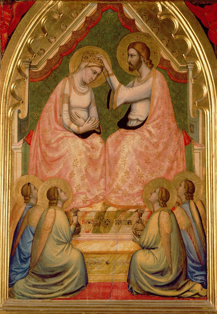 Neitsytpolyptyykin kruunaus (keskipaneeli) (katso myös 66540-66551) tekijältä Ambrogio Bondone Giotto