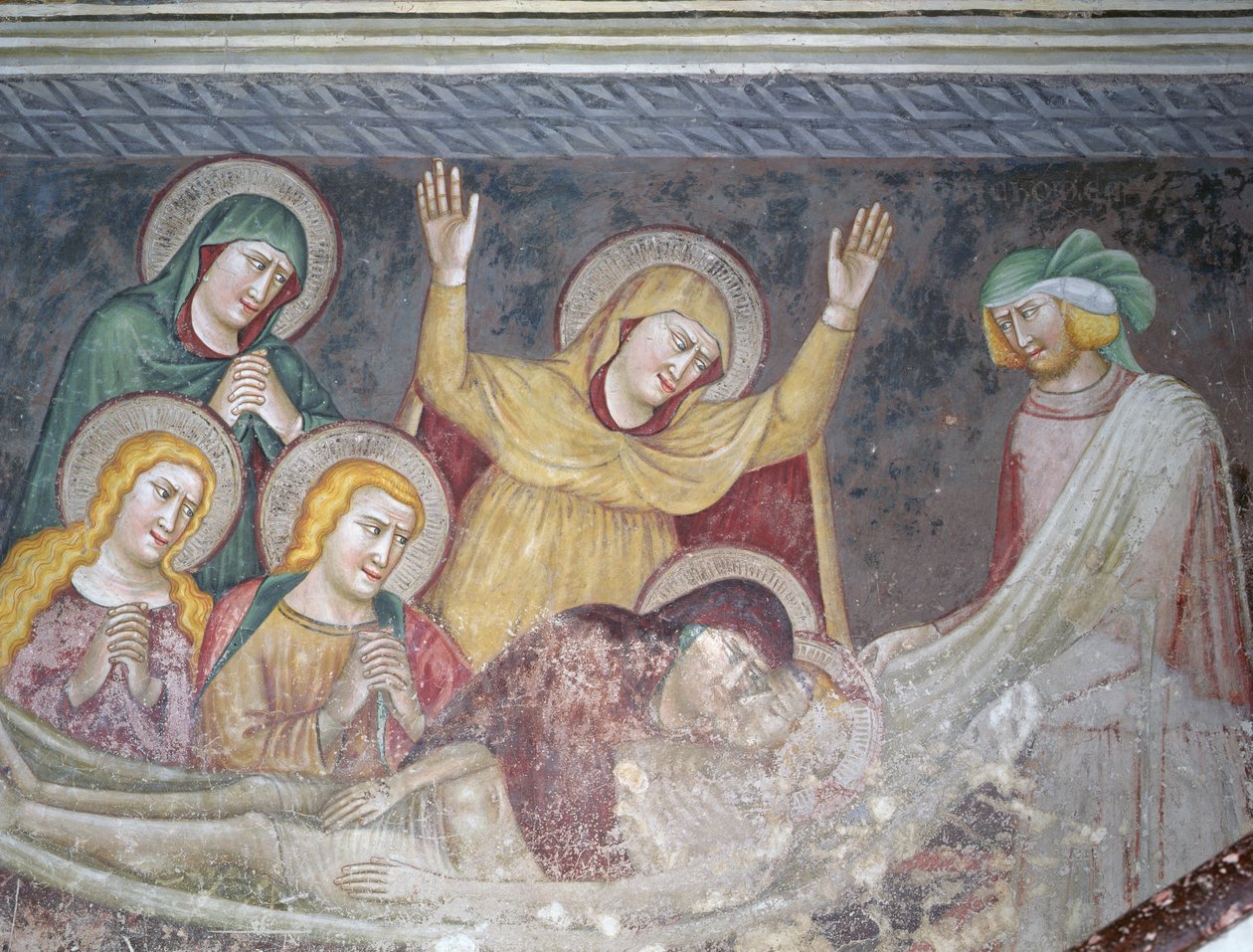 Kristuksen hautaaminen tekijältä Ambrogio Bondone Giotto