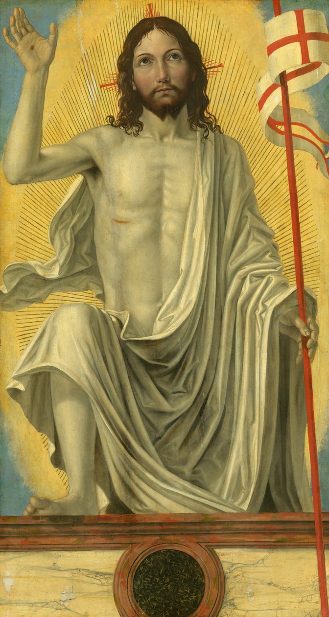 Crist ressuscitat del sepulcre, c. 1490. finlandès tekijältä Ambrogio Bergognone