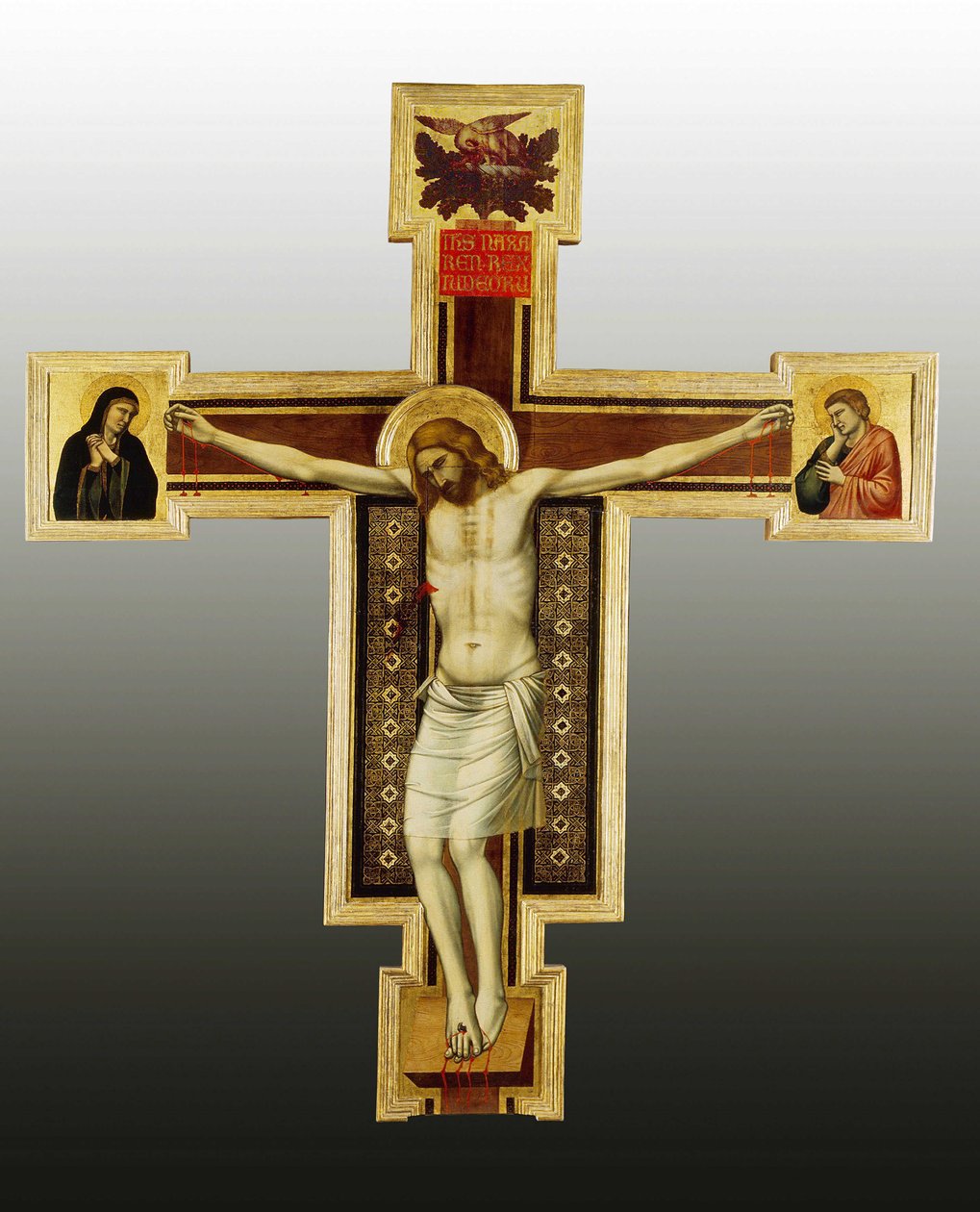 Ristiinnaulitseminen, 1300-luku Maalaus Giotton työpajasta (1266-1337) San Felice Piazzalla, Firenzessä Öljy puulle © Battaglini / Leemage tekijältä Ambrogio Bondone (workshop) Giotto