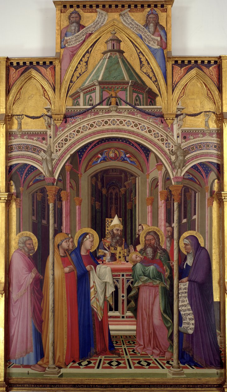 Esitys temppelissä, 1342 tekijältä Ambrogio Lorenzetti