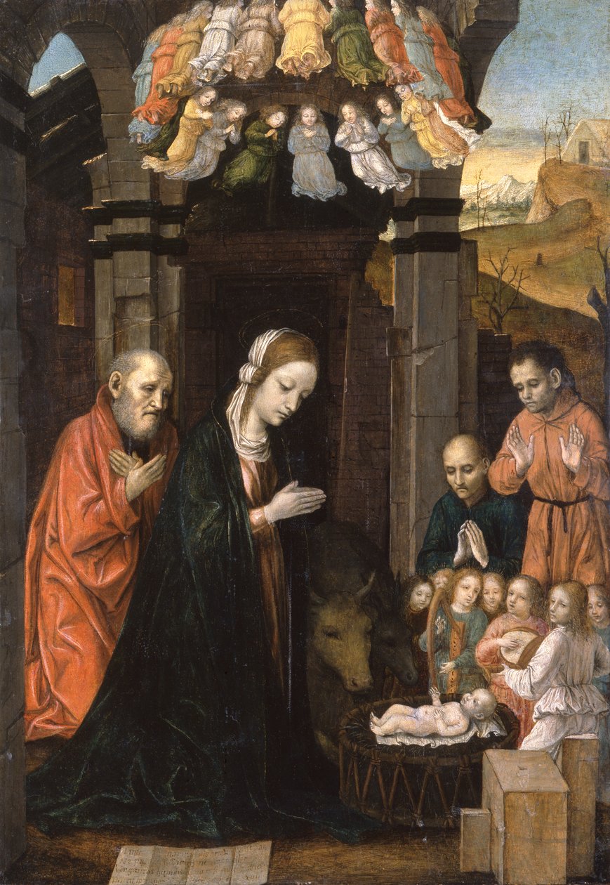 Paimenten palvonta tekijältä Ambrogio da Fossano (c.1460 1523)