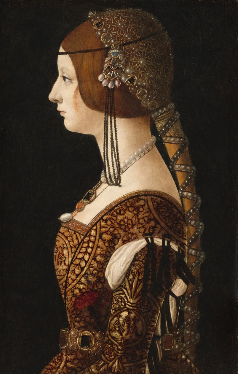 Bianca Maria Sforza, luultavasti 1493. tekijältä Ambrogio de Predis