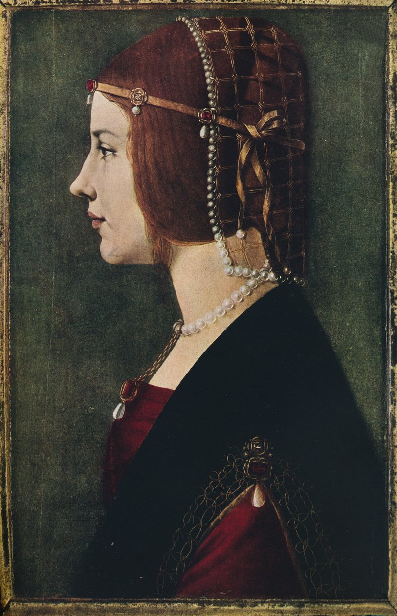 Nuoren tytön muotokuva, c1490, 1936 tekijältä Ambrogio de Predis