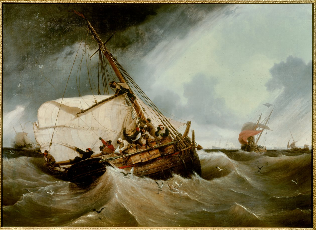 Turskan kalastus Ambroise Louis Garneray (1783-1857) maalaus 1832 Su. 1,26x1,75 m Rouen, musee des Beaux Arts tekijältä Ambroise Louis Garneray