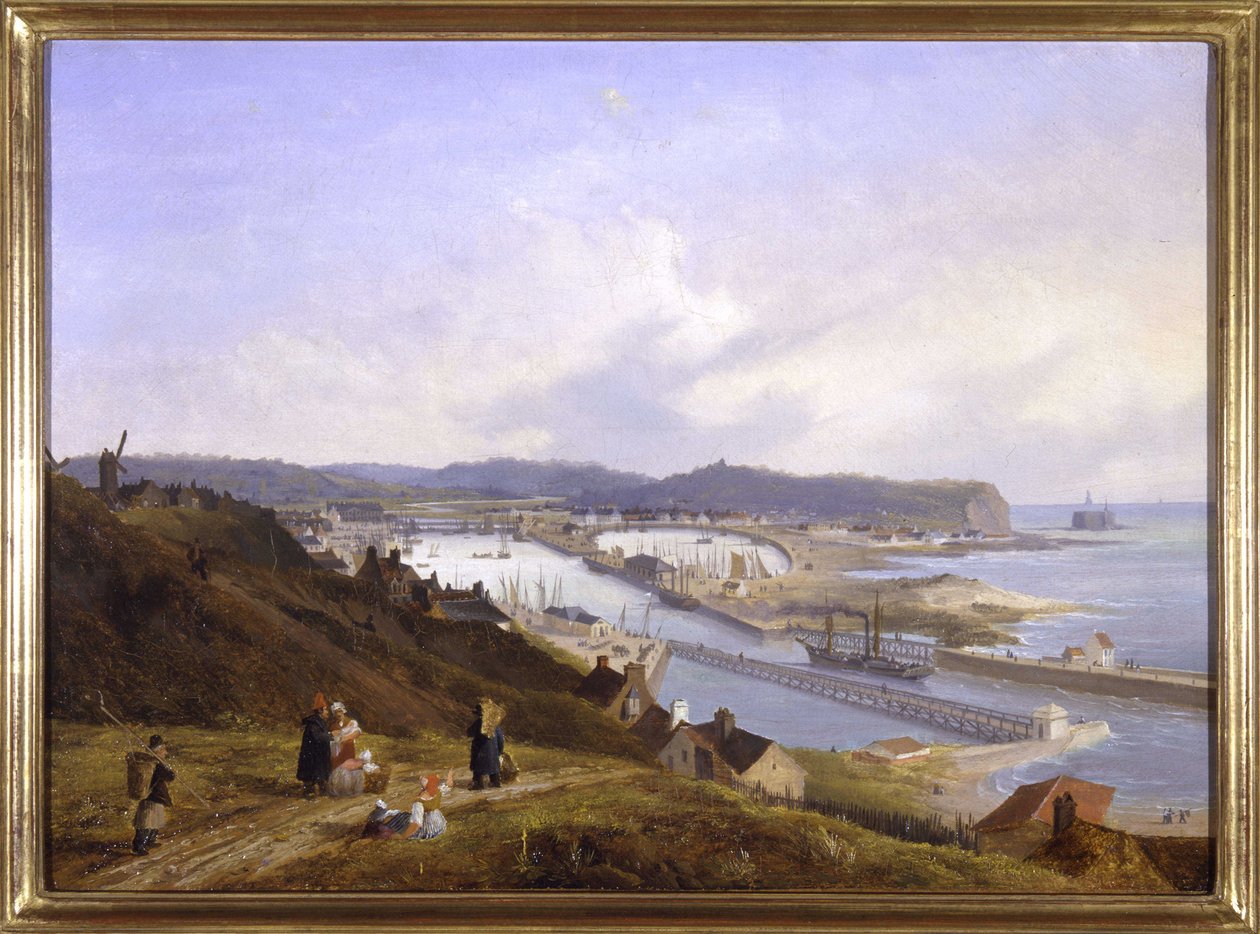 Le port de Boulogne, kirjoittanut Louis Garneray, sd. noin 1820, öljy kankaalle, H. 0,330; L. 0,460. CCIP Coll. tekijältä Ambroise Louis Garneray
