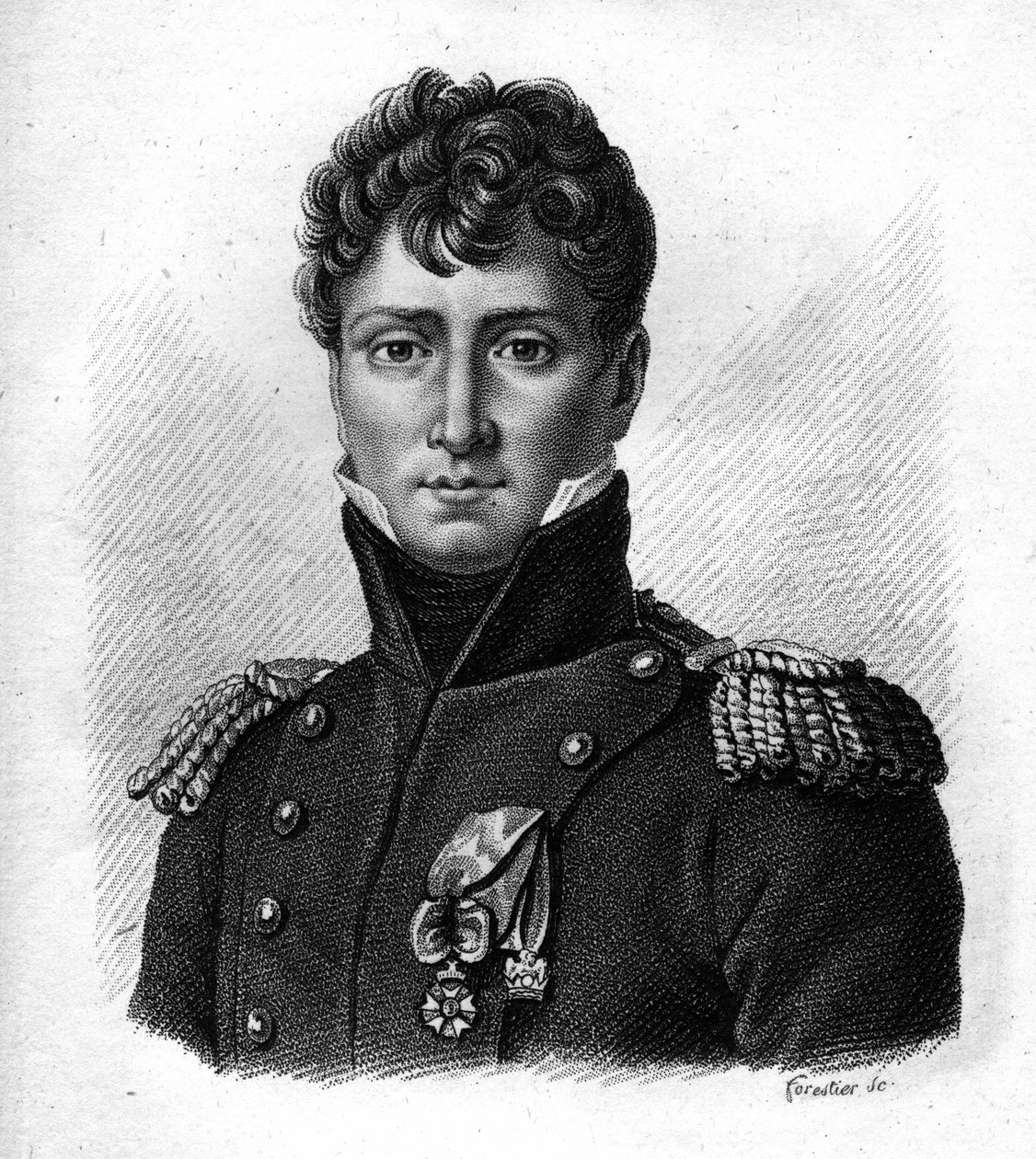 Auguste de Colbert (1777-1809), ranskalainen kenraali teoksessa "Ranskan kenraalien muotokuvat". Kaiverrus Ambroise Tardieu 1818. Stella Collection tekijältä Ambroise Tardieu