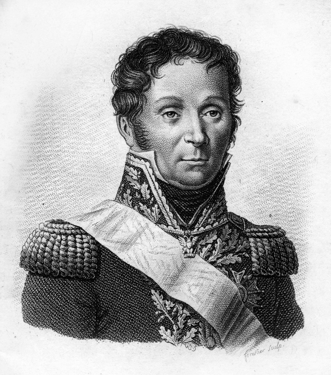 François Etienne Kellermann Fils (1770-1835), ratsuväen kenraali. teoksessa ”Muotokuvia ranskalaisista kenraaleista ranskalaisten voittojen ja valloitusten jälkeen”. Kaiverrus Ambroise Tardieu 1818. Stella Collection. tekijältä Ambroise Tardieu