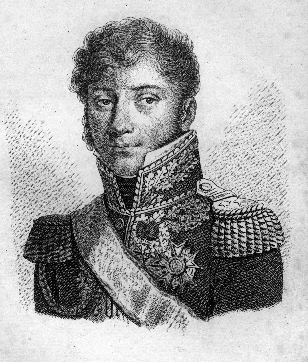 Montholonin kenraali. Charles Tristan, Montholonin kreivi Kenraali français (1783-1853). julkaisussa "" Ranskalaisten kenraalien muotokuvia ranskalaisten voittojen ja valloitusten jälkeen"". Kaiverrus Ambroise Tardieu 1818. Stella Collection. tekijältä Ambroise Tardieu