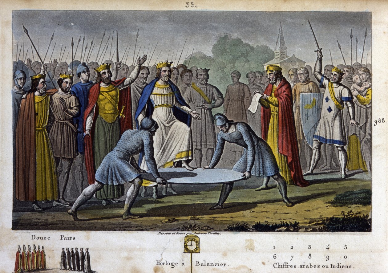 Hugues Capet (v. 941 - 996) valittiin Ranskan kuninkaaksi (vuonna 987) yksimielisellä suostumuksella (lähinnä Gerbert d