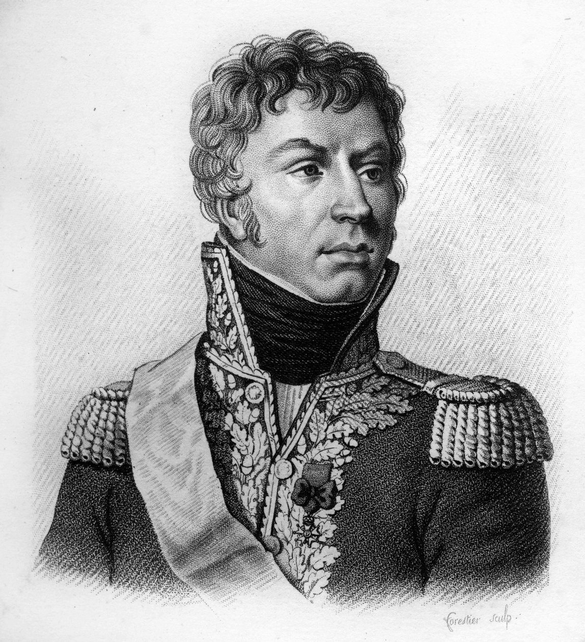 Jean Louis Ebenezer REYNIER (1771-1814) - "Ranskalaisten kenraalien muotokuvia ranskalaisten voittojen ja valloitusten jälkeen". Kaiverrus Ambroise Tardieu 1818. Stella Collection. tekijältä Ambroise Tardieu
