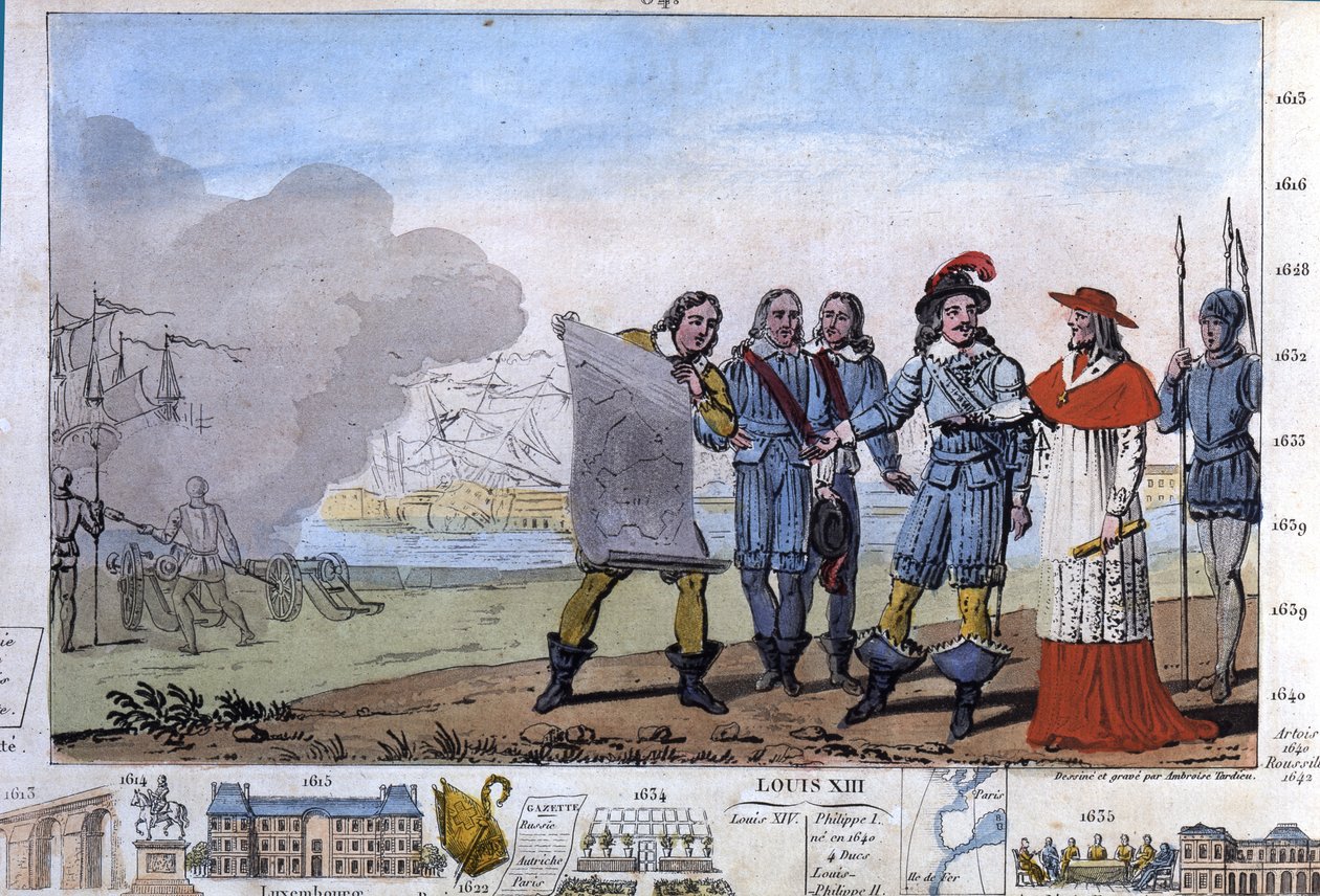 Ludvig XIII (1601-1643) ja kardinaali Richelieu La Rochellessa, Place d