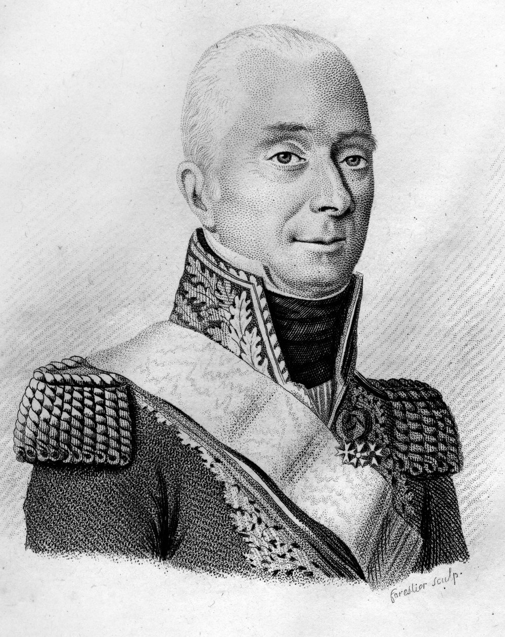 Mathieu Dumas (1753-1837) - in” Muotokuvia ranskalaisista kenraaleista ranskalaisten voittojen ja valloitusten jälkeen”” Kaiverrus: Ambroise Tardieu 1818. Stella Collection. tekijältä Ambroise Tardieu