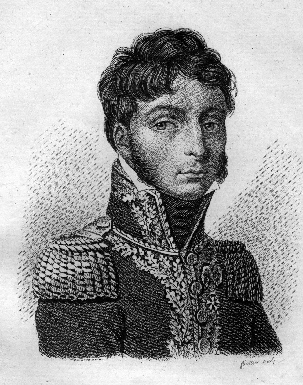 Philippe Paul, Ségurin kreivi (1780-1873), ranskalainen kenraali ja historioitsija. - teoksessa "Muotokuvia ranskalaisista kenraaleista ranskalaisten voittojen ja valloitusten jälkeen". Kaiverrus Ambroise Tardieu 1818. Stella Collection. tekijältä Ambroise Tardieu