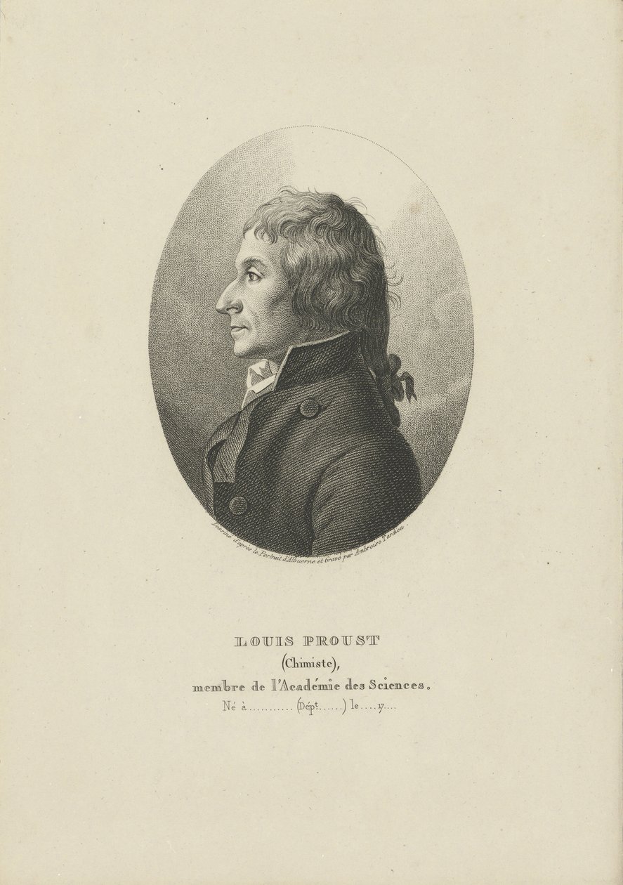 Joseph Louis Proustin muotokuva 1754-1826, n. 1800. tekijältä Ambroise Tardieu