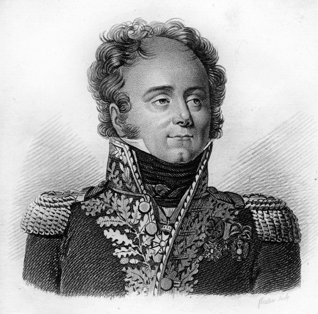 Sigismond, Frédéric BERCKHEIM - "" Muotokuvia ranskalaisista kenraaleista ranskalaisten voittojen ja valloitusten jälkeen"" Kaiverrus Ambroise Tardieu vuonna 1818. Stella Collection. tekijältä Ambroise Tardieu