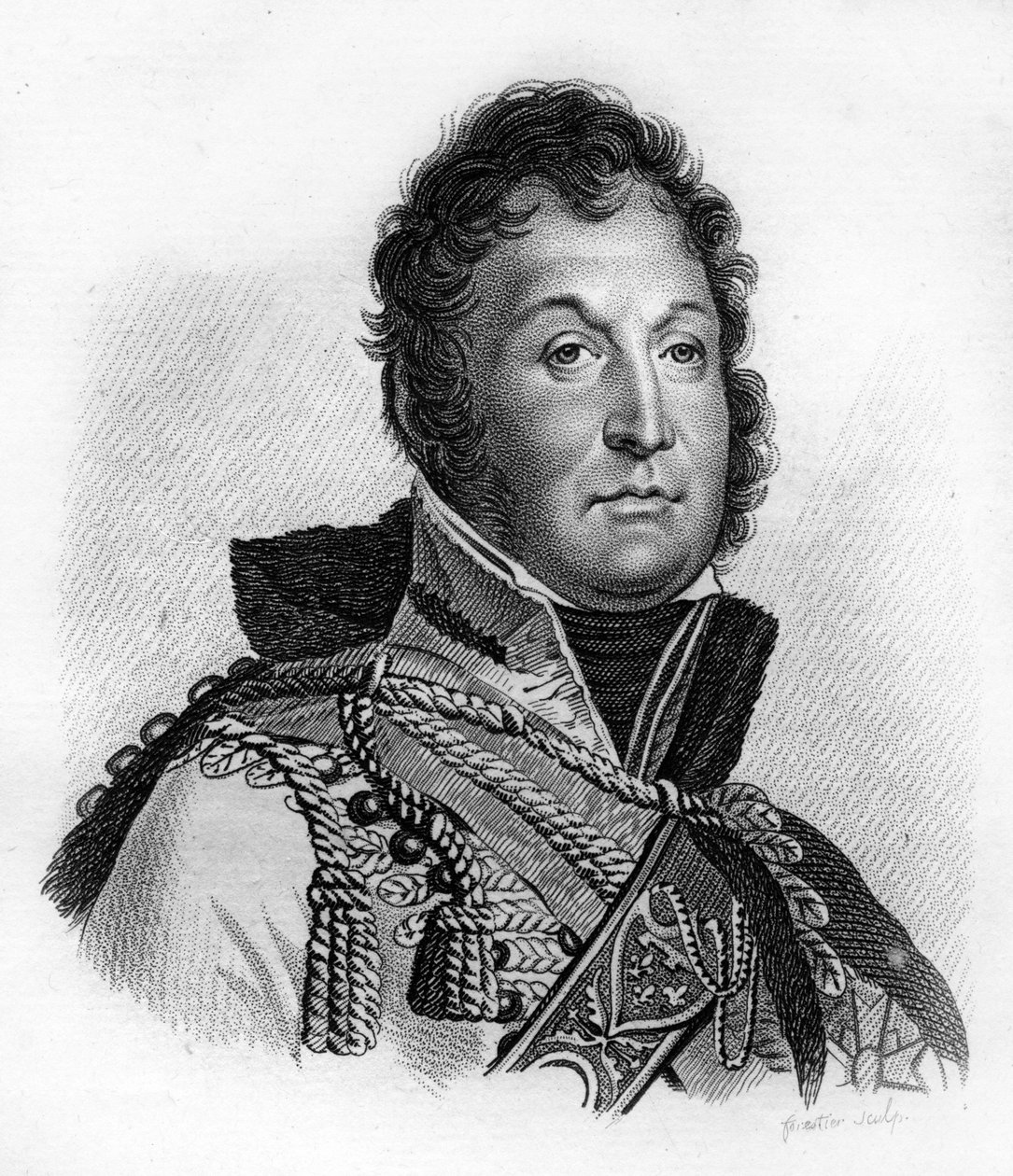 Orléansin herttua, josta tuli Ludvig Philippe I (1773-1850), Ranskan kuningas, - "Ranskalaisten kenraalien muotokuvia ranskalaisten voittojen ja valloitusten jälkeen". Kaiverrus Ambroise Tardieu 1818. Stella Collection. tekijältä Ambroise Tardieu