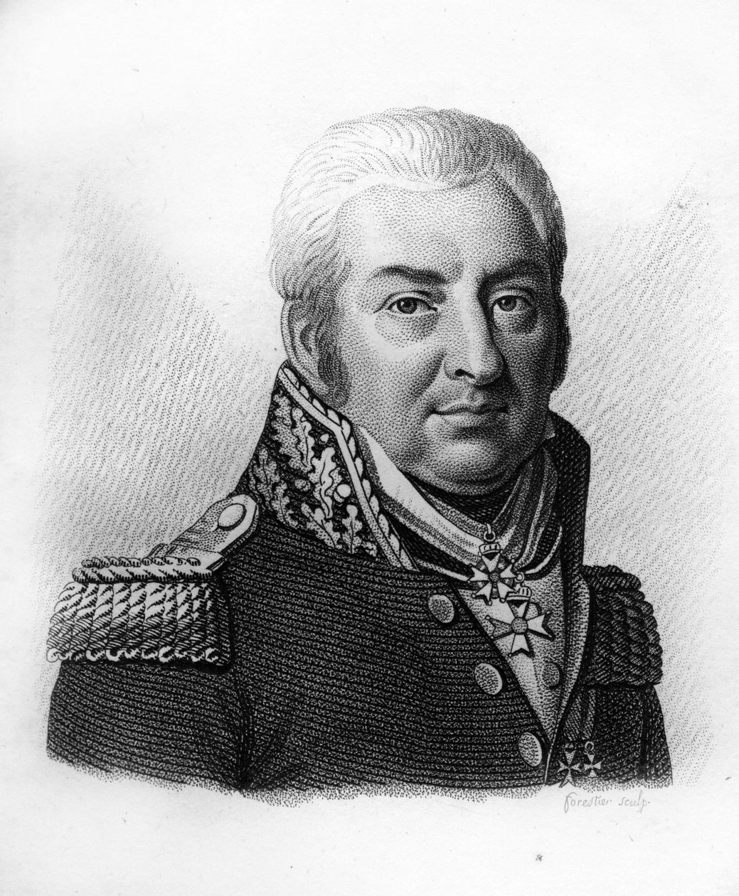 Kenraali Nicolas Antoine Sansonin muotokuva. 1756-1824.- teoksessa ”Ranskalaisten kenraalien muotokuvia ranskalaisten voittojen ja valloitusten jälkeen”. Kaiverrus Ambroise Tardieu 1818. Stella Collection. tekijältä Ambroise Tardieu