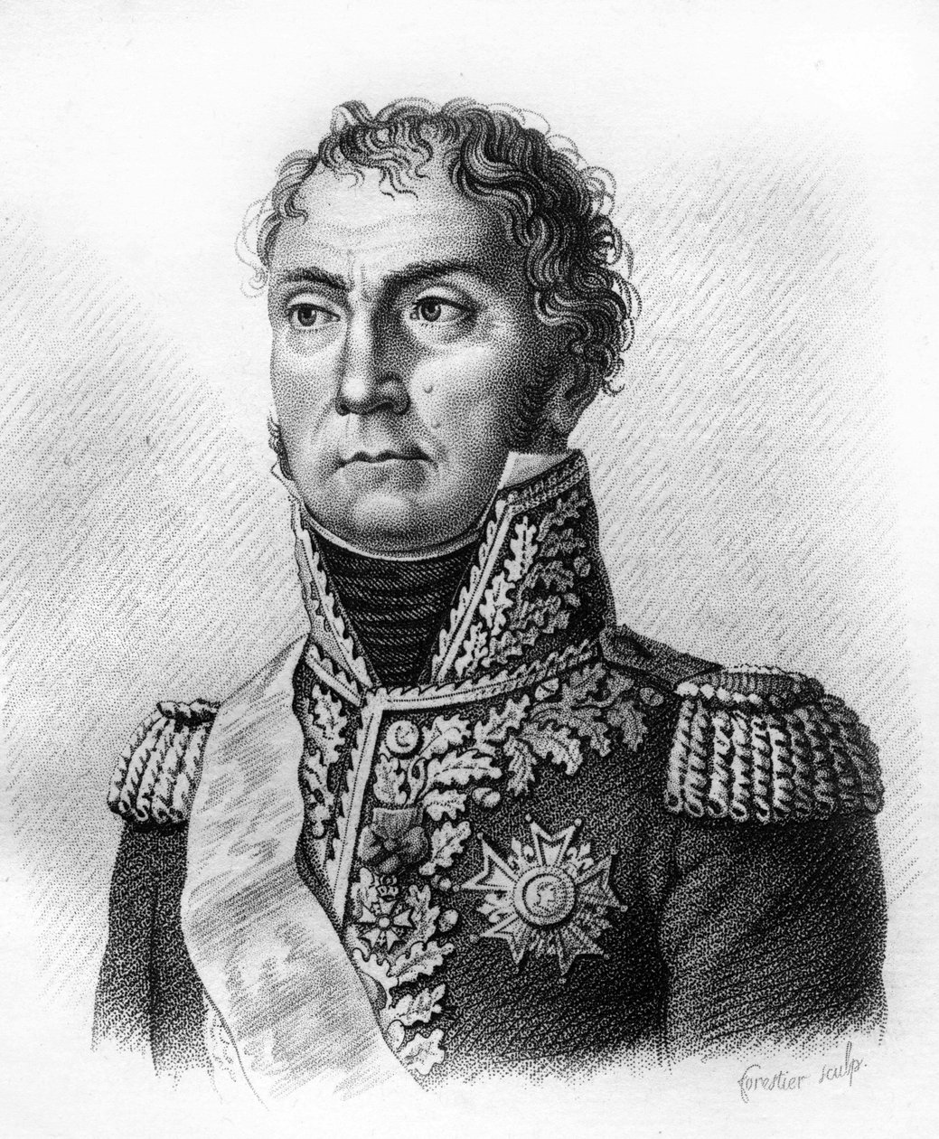 kenraali Joseph SOUHAMin muotokuva 1760-1837.- in” Muotokuvia ranskalaisista kenraaleista ranskalaisten voittojen ja valloitusten jälkeen”. Kaiverrus Ambroise Tardieu 1818. Stella Collection. tekijältä Ambroise Tardieu