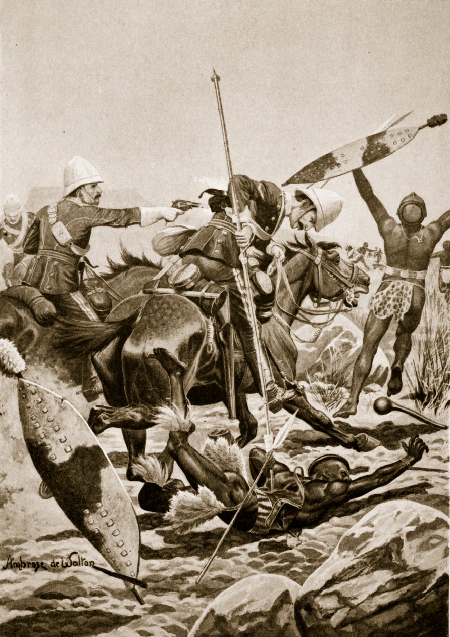 17. Lancerit jahtaamassa zuluja Ulundin jälkeen, 4. heinäkuuta 1879 tekijältä Ambrose de Walton