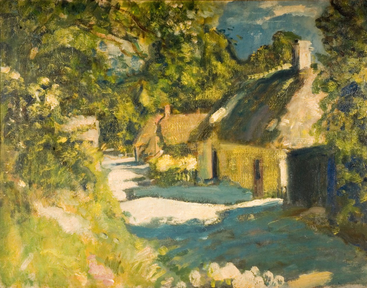 Mökit Aldbournessa, 1915. tekijältä Ambrose McEvoy