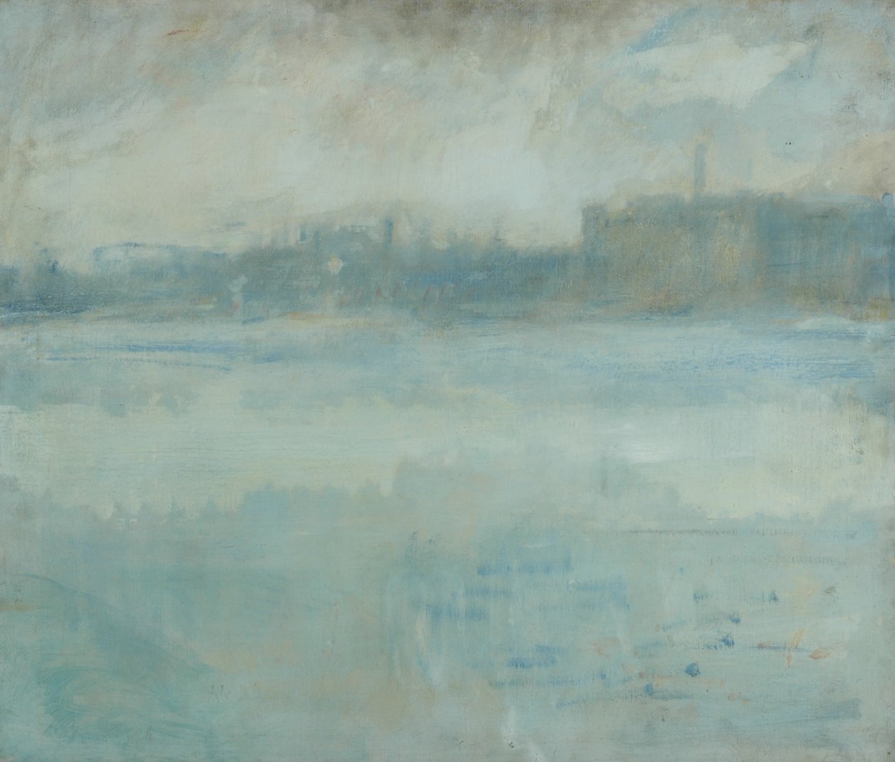 Thames Grosvenor Roadin taiteilijatalosta tekijältä Ambrose McEvoy