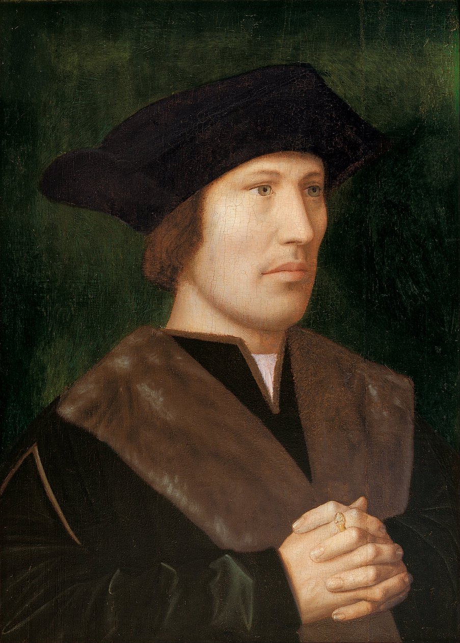 Mies rukoilee tekijältä Ambrosius Benson