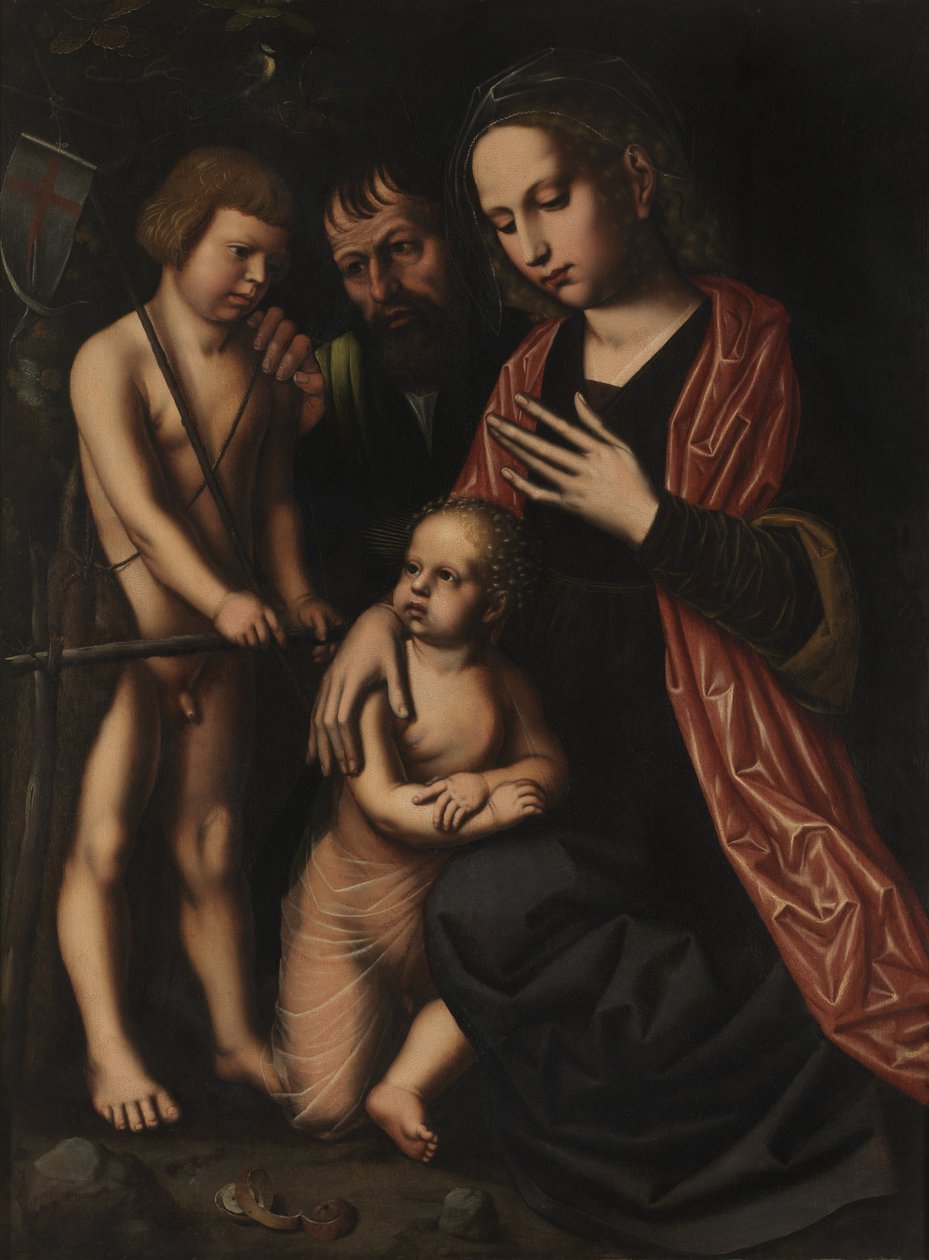 Pyhä perhe ja pyhä Johannes Kastaja tekijältä Ambrosius Benson