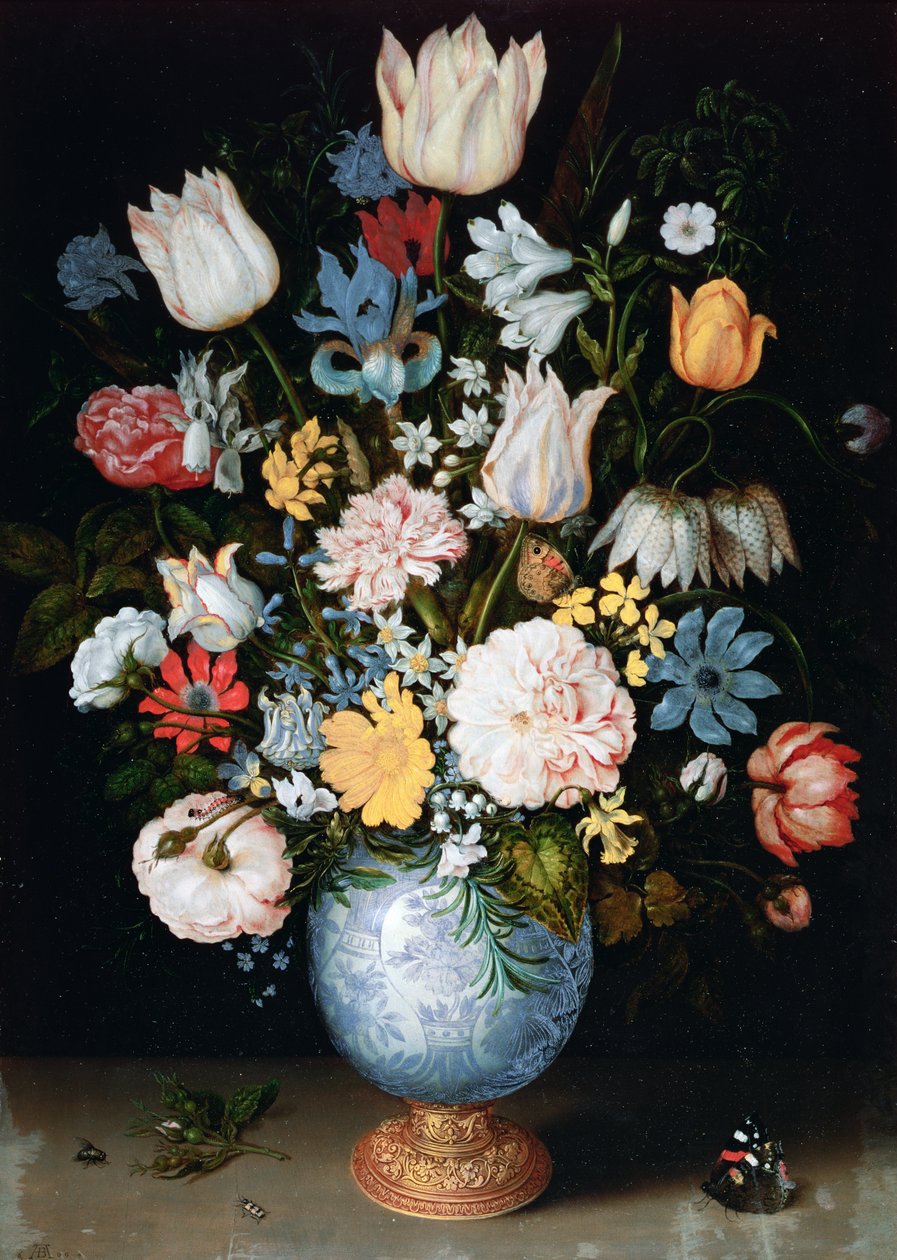 Kukkakimppu, 1609 tekijältä Ambrosius the Elder Bosschaert