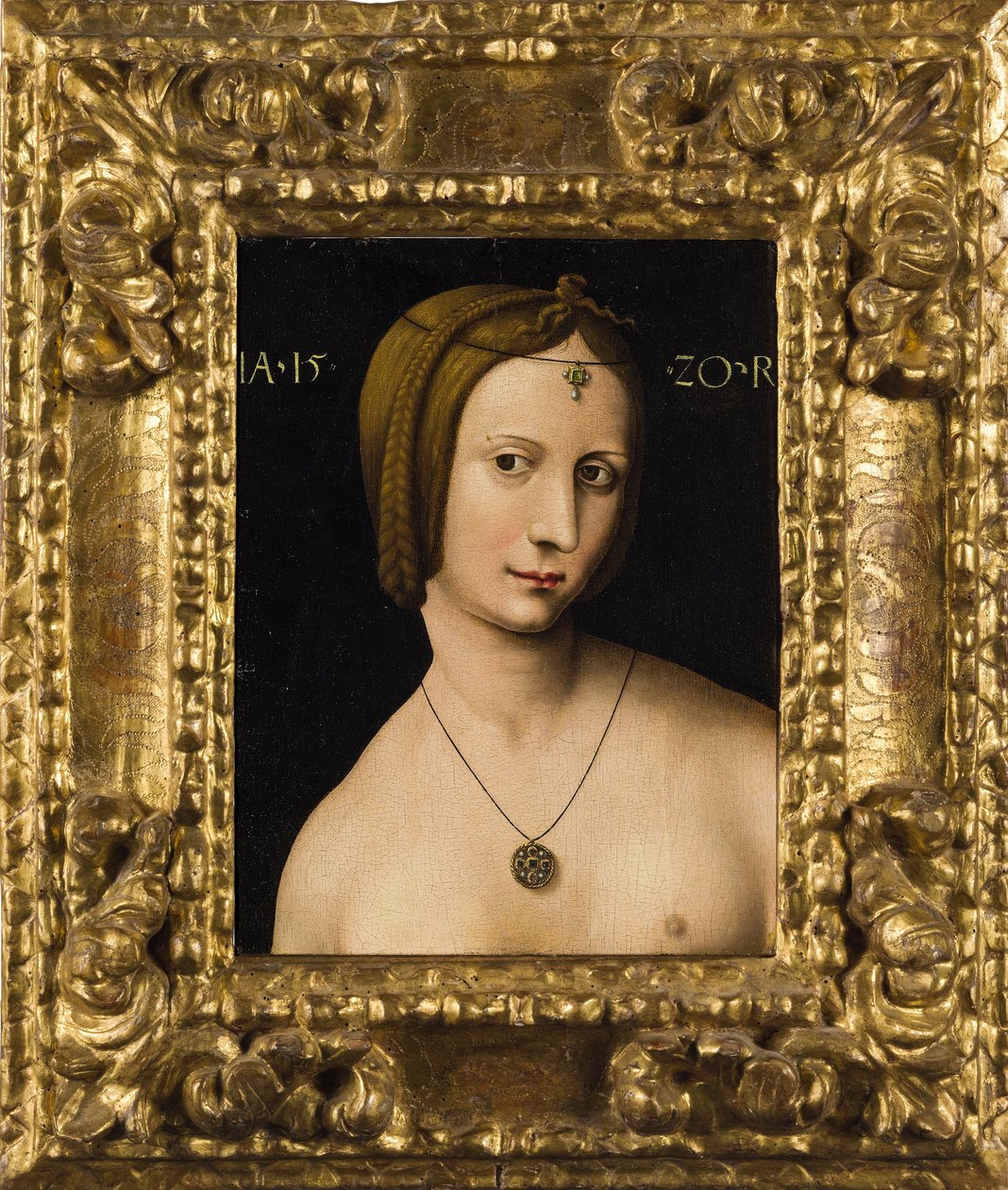 Naisen muotokuva, 1520. tekijältä Ambrosius Benson